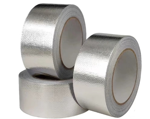 Van de de Folieband van het glasvezel de Isolatie Versterkte Aluminium Op zwaar werk berekende Zilveren Doek