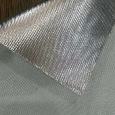 Hitte Weerspiegelende Materiële Aluminiumfolie die Met een laag bedekte Geweven Glasvezel onder ogen ziet