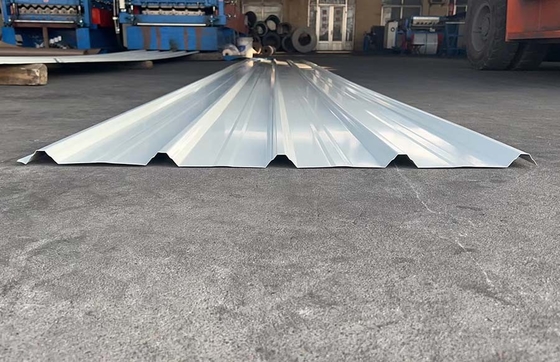 0.6 mm golfmatig staalplaat Wit Groen SGCC Voor dakplaten