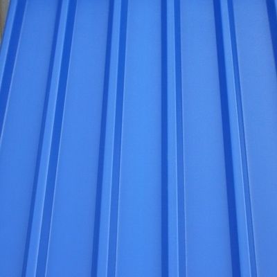 G550 680mm Blauwe Kleur bedekten het Vooraf geverfte galvalume Dakwerk van de Staalrol met een laag