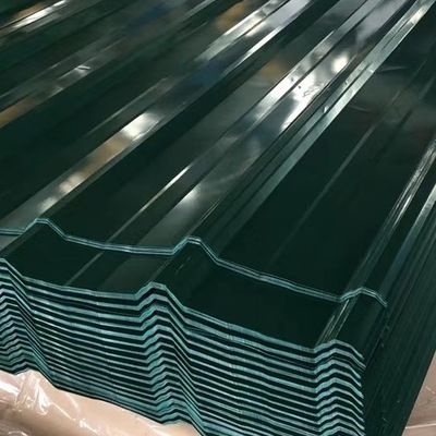 G550 680mm Blauwe Kleur bedekten het Vooraf geverfte galvalume Dakwerk van de Staalrol met een laag