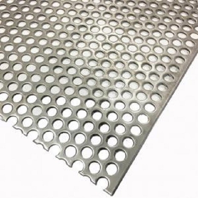 0.8mm Scherm van het Dikte het Aluminium Geperforeerde Blad met Douanegat