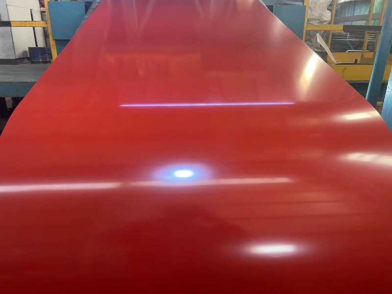 Kleurgecoate spoel voorgeverfde galvalumstaal spoel DC51D + AZ80 kersenrood en off-wit