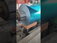 Blauw Galvalume staalstrookjes snijproces