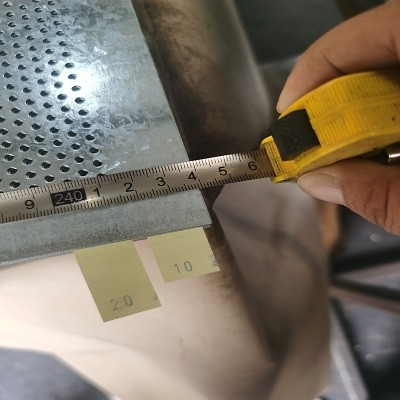 Met een laag bedekt Aluminium Geperforeerd Metaalblad 10mm - 2500mm voor Bouw