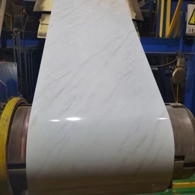 Standaard Galvalume staalplaat spoel Zink bekleed AZ30-AZ150g/m2 Gekromd oppervlak